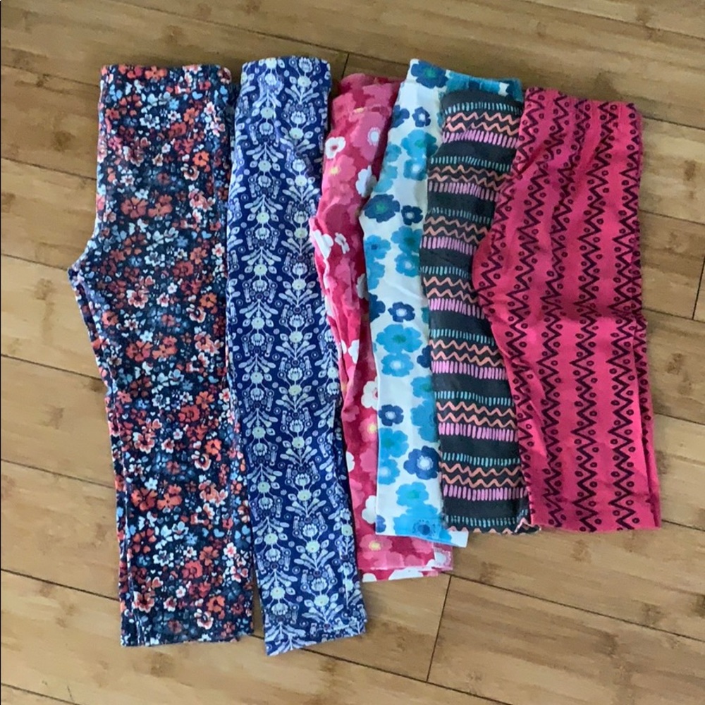 Bundle of girl leggings size 4T/5T